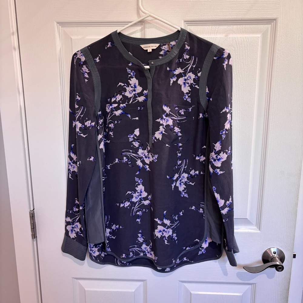 Rebecca Taylor silk floral blouse